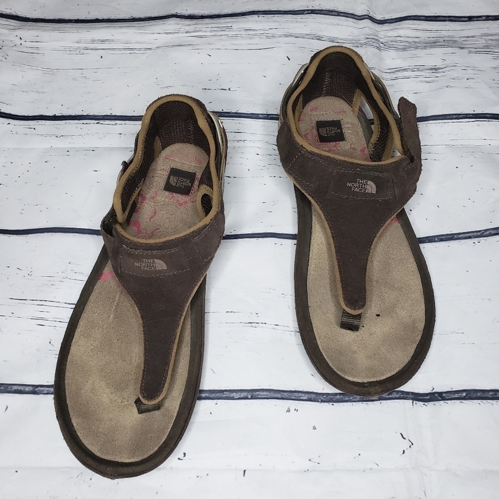 The North Face Brown Gladiator Thong Sandal Size 8
